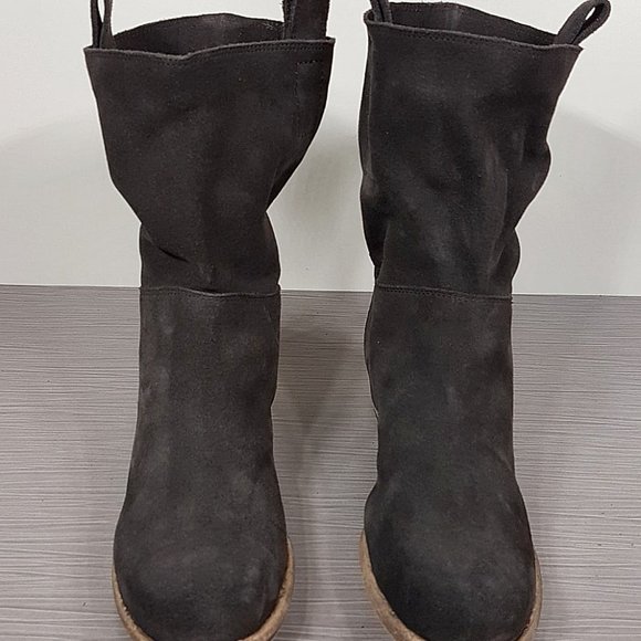 Alberto Fermani Umbria Slouch Boot, Brown Suede, Womens Size 5.5 / 35.5 - Picture 2 of 10